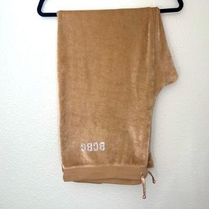 BCBG Velour Wide leg Track Pant